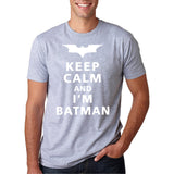 Keep Calm I Am Batman 2017 Summer pp Fashion letter cotton T-Shirts crossfit Men's O-Neck hip-hop Tee shirt brand Tops homme