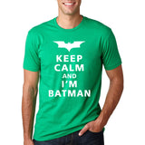 Keep Calm I Am Batman 2017 Summer pp Fashion letter cotton T-Shirts crossfit Men's O-Neck hip-hop Tee shirt brand Tops homme