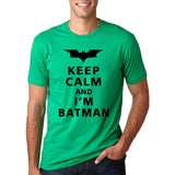Keep Calm I Am Batman 2017 Summer pp Fashion letter cotton T-Shirts crossfit Men's O-Neck hip-hop Tee shirt brand Tops homme