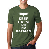 Keep Calm I Am Batman 2017 Summer pp Fashion letter cotton T-Shirts crossfit Men's O-Neck hip-hop Tee shirt brand Tops homme
