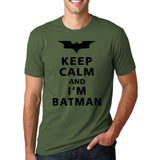 Keep Calm I Am Batman 2017 Summer pp Fashion letter cotton T-Shirts crossfit Men's O-Neck hip-hop Tee shirt brand Tops homme