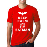 Keep Calm I Am Batman 2017 Summer pp Fashion letter cotton T-Shirts crossfit Men's O-Neck hip-hop Tee shirt brand Tops homme