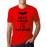 Keep Calm I Am Batman 2017 Summer pp Fashion letter cotton T-Shirts crossfit Men's O-Neck hip-hop Tee shirt brand Tops homme