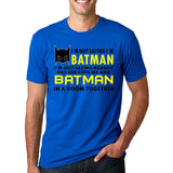 Fashion Slogan Short Sleeve T-Shirts I'm Not Saying I'm Batman Printed Streetwear T Shirts 2017 Summer Men's Hip-Hop O-Neck Tops