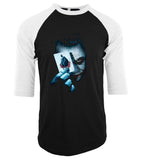 2017 Joker Heath Ledger Vintage Batman 2 camisetas men three-quarter sleeve cotton t shirt raglan funny crossfit tee shirt homme