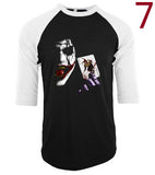2017 Joker Heath Ledger Vintage Batman 2 camisetas men three-quarter sleeve cotton t shirt raglan funny crossfit tee shirt homme