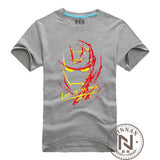 Iron Man T Shirt Men T-Shirt Cartoon Ironman The Avengers Super Hero Comic Movie Tshirt Geek Tee
