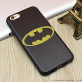 Marvel Super Hero 3D Emboss Soft TPU Luxury Silicone Phone Cases For iPhone 5 5S SE 6 6S 7 Plus Back Cover Case Batman Iron Man