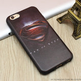 Marvel Super Hero 3D Emboss Soft TPU Luxury Silicone Phone Cases For iPhone 5 5S SE 6 6S 7 Plus Back Cover Case Batman Iron Man