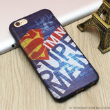 Marvel Super Hero 3D Emboss Soft TPU Luxury Silicone Phone Cases For iPhone 5 5S SE 6 6S 7 Plus Back Cover Case Batman Iron Man