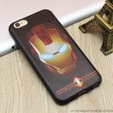 Marvel Super Hero 3D Emboss Soft TPU Luxury Silicone Phone Cases For iPhone 5 5S SE 6 6S 7 Plus Back Cover Case Batman Iron Man