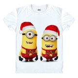 New Funny Despicable Me Man T Shirt minions printed cartton t-shirt christmas gift T shirt Xmas tshirt Camisetas family top tee