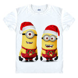 New Funny Despicable Me Man T Shirt minions printed cartton t-shirt christmas gift T shirt Xmas tshirt Camisetas family top tee
