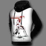 Winter Super Warm American Film Ironman Clothes 3D Print Pullover Coat Jacket Iron Man Hooded Sweatshirt Fleece Lined Design