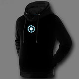 Winter Super Warm American Film Ironman Clothes 3D Print Pullover Coat Jacket Iron Man Hooded Sweatshirt Fleece Lined Design