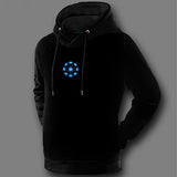 Winter Super Warm American Film Ironman Clothes 3D Print Pullover Coat Jacket Iron Man Hooded Sweatshirt Fleece Lined Design