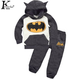 Autumn Sport Suit 2017 Tracksuit For Girls Clothes Sets Batman Costume For Kids Boys Clothes Sets Cartoon Children Clothing Suit