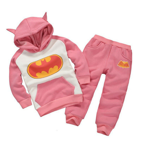 Autumn Sport Suit 2017 Tracksuit For Girls Clothes Sets Batman Costume For Kids Boys Clothes Sets Cartoon Children Clothing Suit