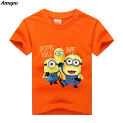 Amapo new T-shirt for boy summer Kids  clothes bob Stuart print Tshirts  Cotton Boys Clothes size 3-14 years children