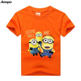 Amapo new T-shirt for boy summer Kids  clothes bob Stuart print Tshirts  Cotton Boys Clothes size 3-14 years children