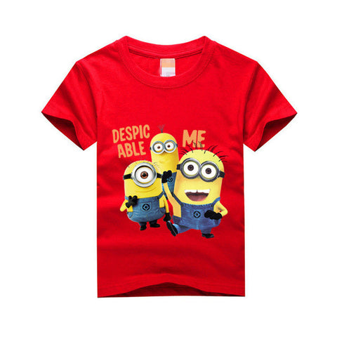 Amapo new T-shirt for boy summer Kids  clothes bob Stuart print Tshirts  Cotton Boys Clothes size 3-14 years children