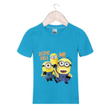 Amapo new T-shirt for boy summer Kids  clothes bob Stuart print Tshirts  Cotton Boys Clothes size 3-14 years children
