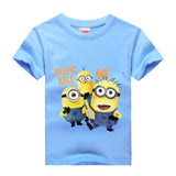 Amapo new T-shirt for boy summer Kids  clothes bob Stuart print Tshirts  Cotton Boys Clothes size 3-14 years children