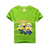 Amapo new T-shirt for boy summer Kids  clothes bob Stuart print Tshirts  Cotton Boys Clothes size 3-14 years children