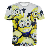 Despicable Me minion t shirt print men/women 3d t-shirt Casual cute minions shirt fashion cartoon tshirt tops