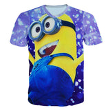 Despicable Me minion t shirt print men/women 3d t-shirt Casual cute minions shirt fashion cartoon tshirt tops