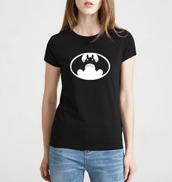 cute kawaii Totoro printing t shirts VS batman funny o-neck t-shirt harajuku Cartoon Top clothing Women 2017 summer short sleeve