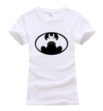 cute kawaii Totoro printing t shirts VS batman funny o-neck t-shirt harajuku Cartoon Top clothing Women 2017 summer short sleeve