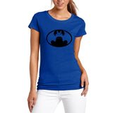 cute kawaii Totoro printing t shirts VS batman funny o-neck t-shirt harajuku Cartoon Top clothing Women 2017 summer short sleeve